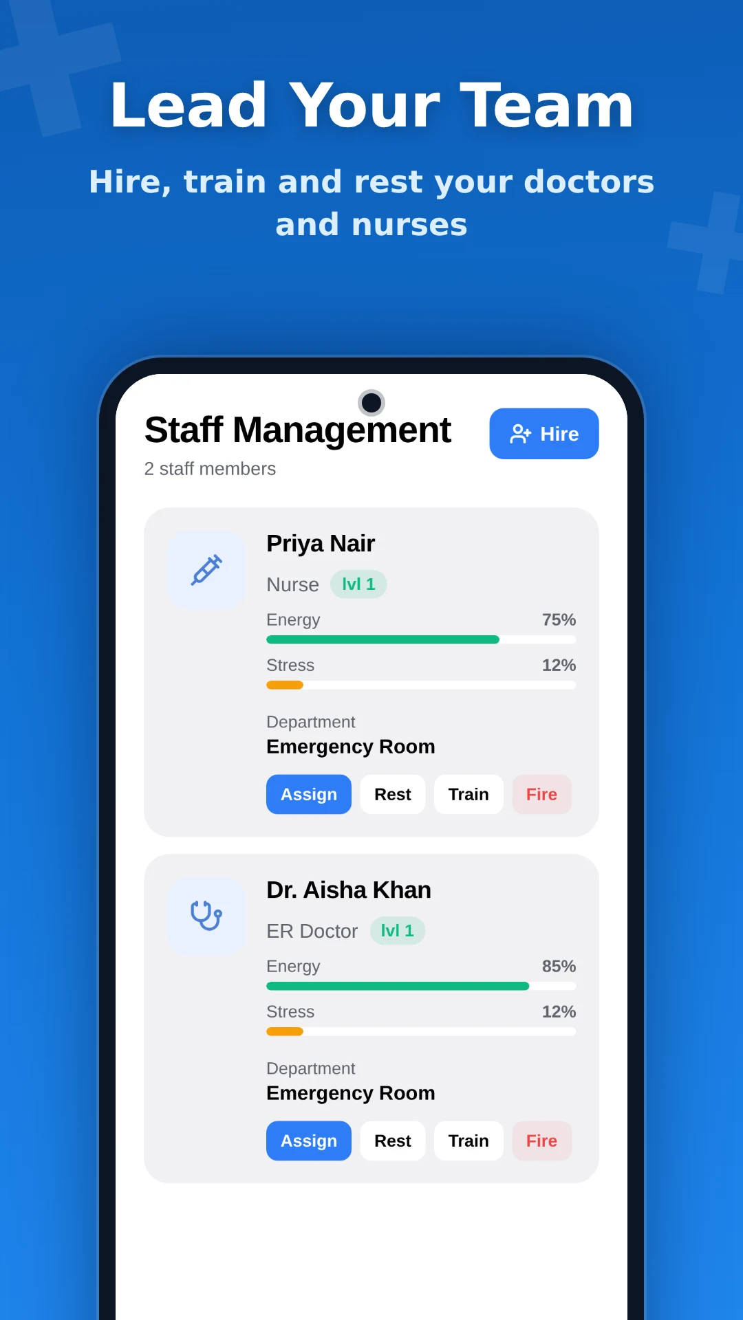 Hospital Shift Manager screenshot
