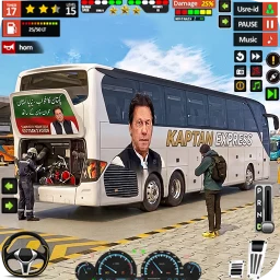 Biểu tượng PTI Bus Games Pak India Bus 3D